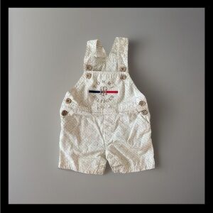 NWOT Tommy Hilfiger Baby Boy 3-6 months Cream Kids Overalls